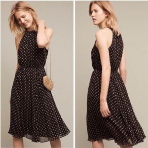 Anthropologie Golden Dots Dress